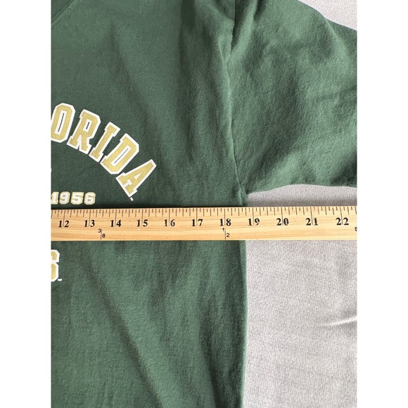 Champion South Florida Bulls Dad T-Shirt Medium Green NCAA Collegiate USF Tee - Picture 6 of 8